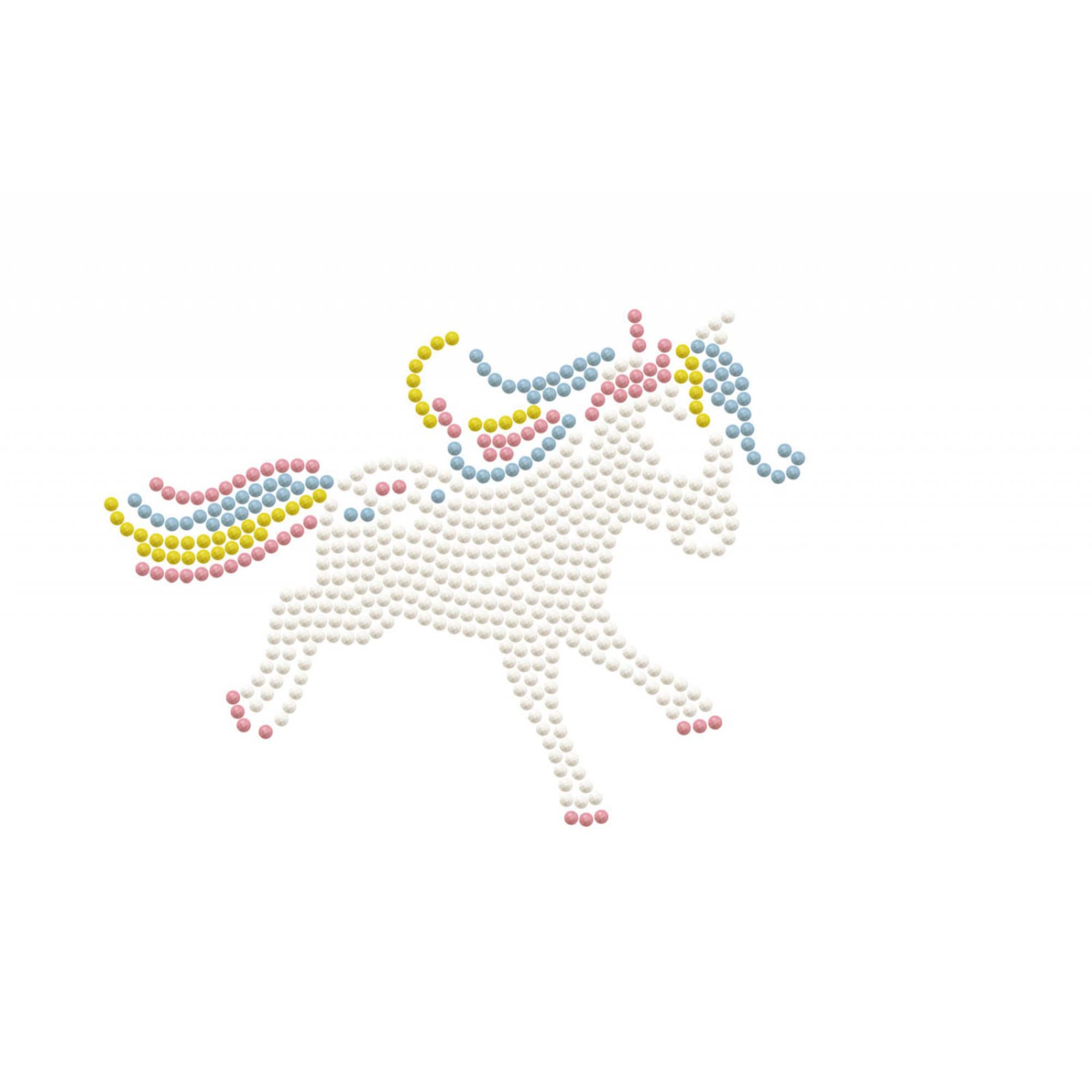 Diamond Dotz® Beginner Pony Frolic Zipper Pouch Diamond Painting Kit